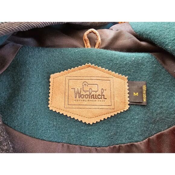 Woolrich 1980's Vintage Wool Colorblock Coat Women's Size M Made in USA - Picture 5 of 13